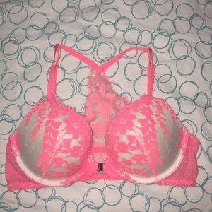 Floral Detail Push Up Bra